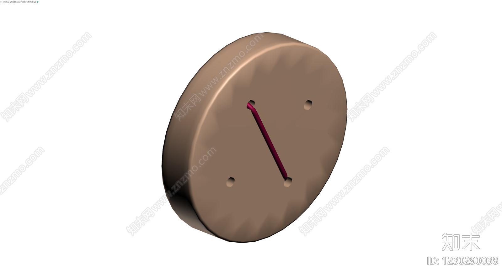 带红色线缆的圆形底座3D模型下载【ID:1230290038】