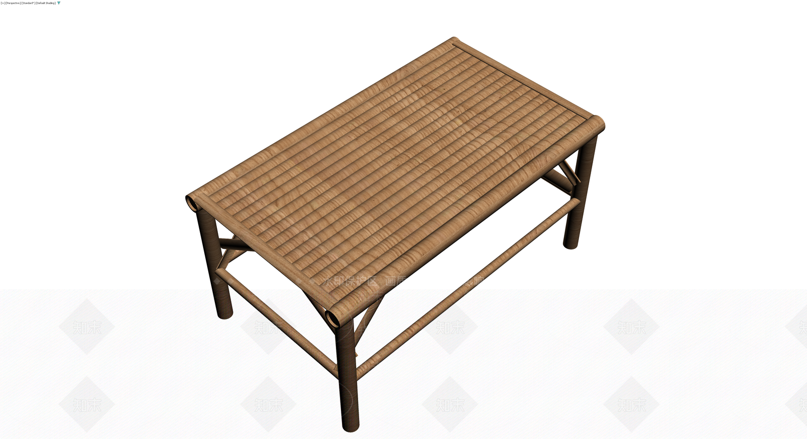 竹编纹理长桌3D模型下载【ID:1229920045】