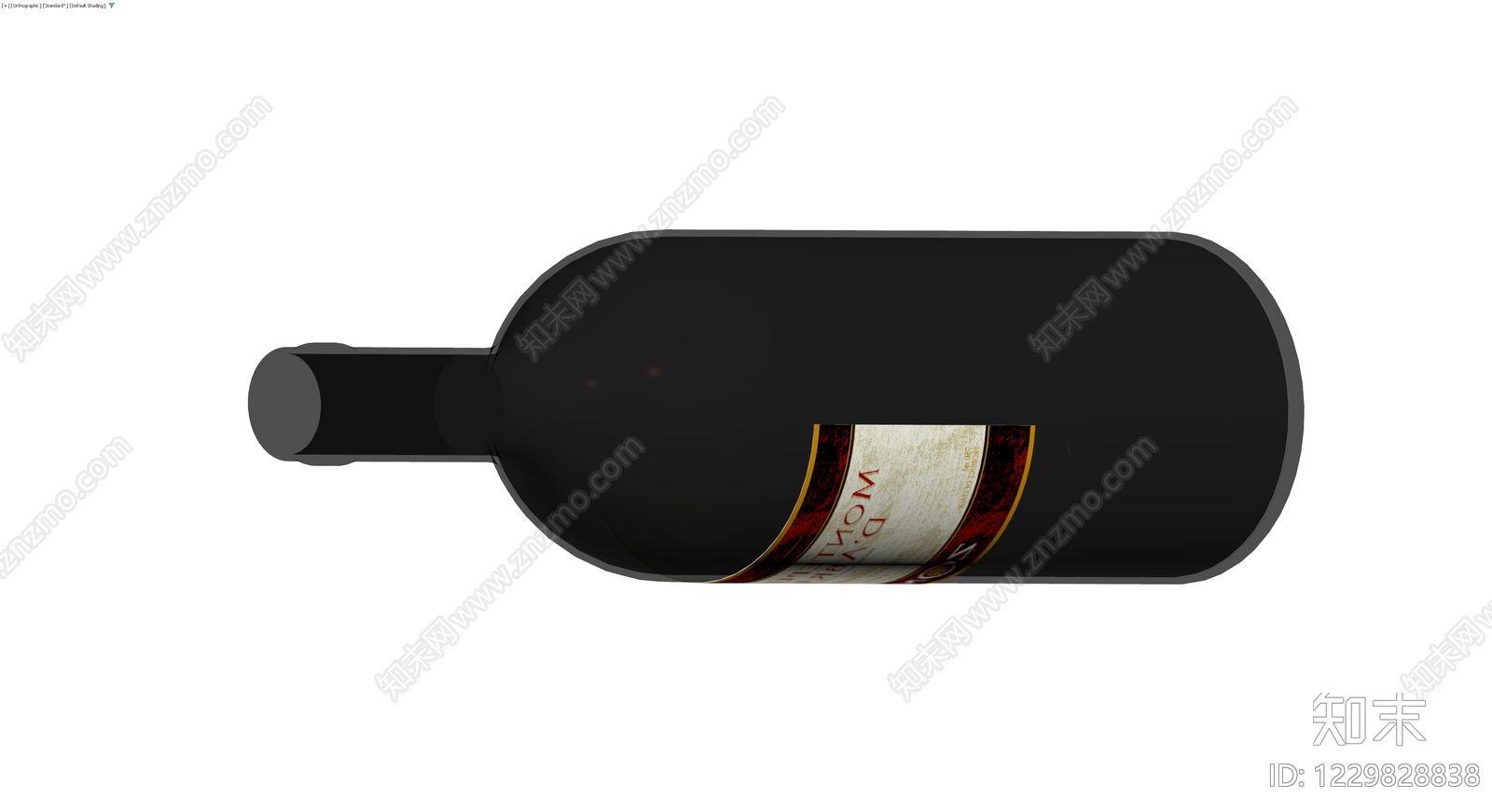 红酒瓶模型3D模型下载【ID:1229828838】