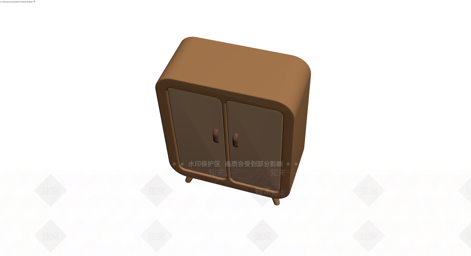 双门木质储物柜3D模型下载【ID:1230754087】