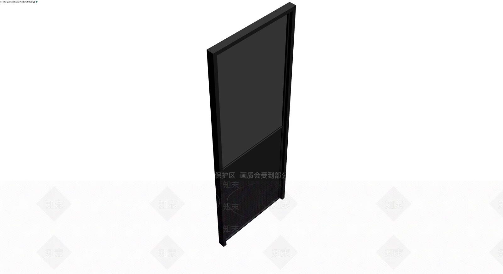 黑色双拼安防门3D模型下载【ID:1229627080】