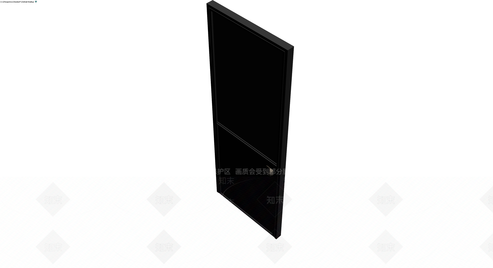 黑色双拼安防门3D模型下载【ID:1229627080】