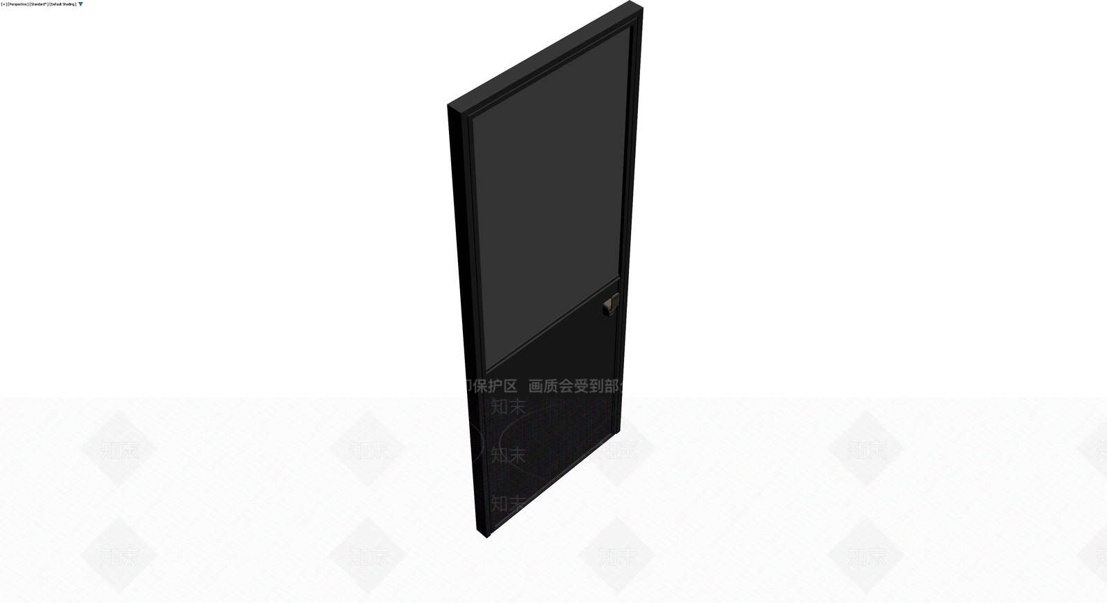 黑色双拼安防门3D模型下载【ID:1229627080】