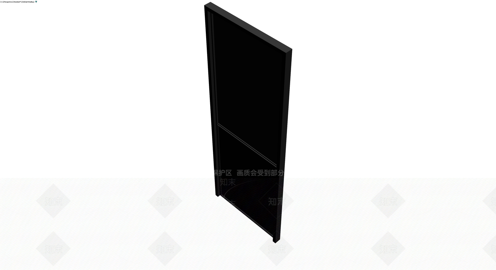 黑色双拼安防门3D模型下载【ID:1229627080】