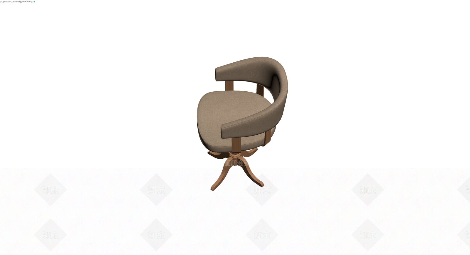 木质底座软包转椅3D模型下载【ID:1230738435】