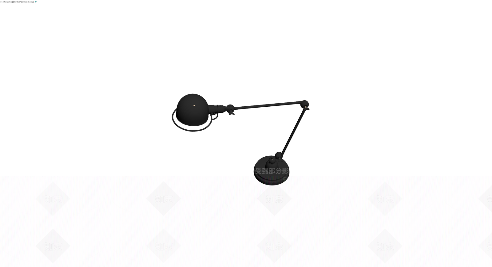 黑色可调节台灯3D模型下载【ID:1229929862】