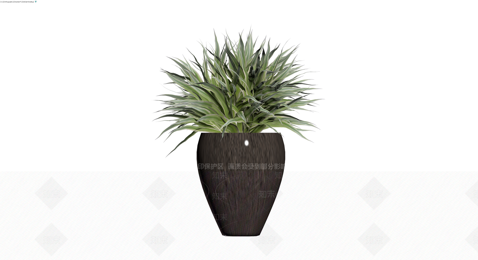盆栽植物带花盆3D模型下载【ID:1230585623】