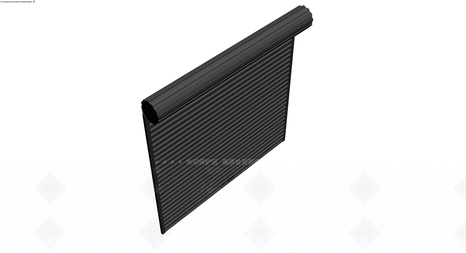 黑色卷帘门组件3D模型下载【ID:1230767102】
