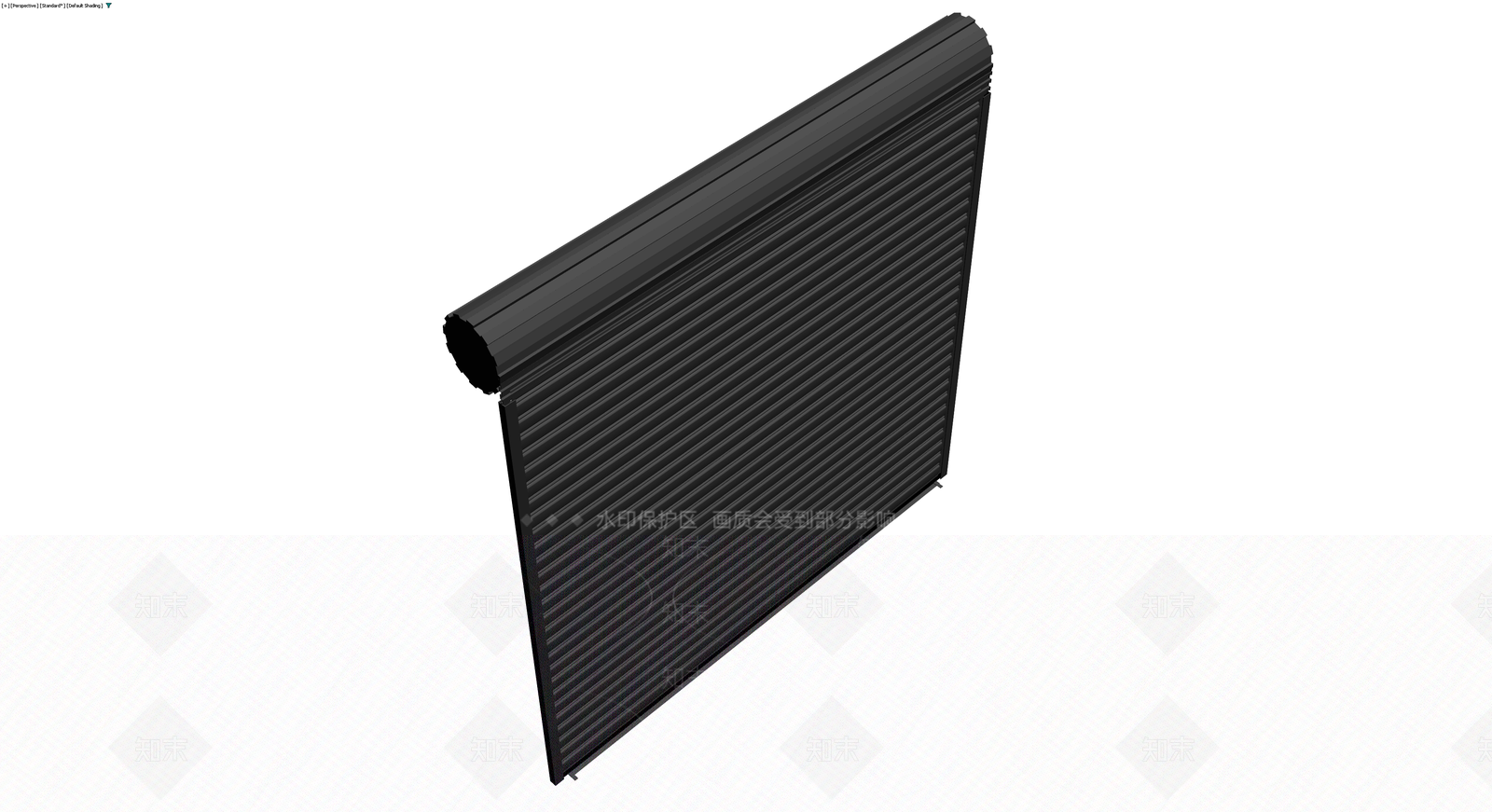 黑色卷帘门组件3D模型下载【ID:1230767102】