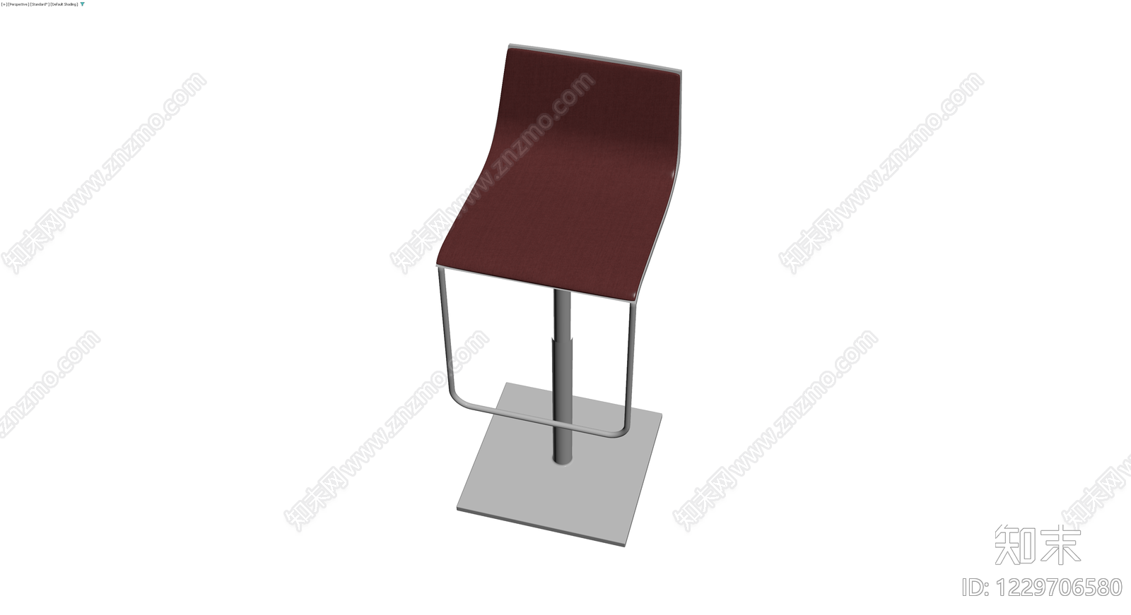 红座灰架高脚凳3D模型下载【ID:1229706580】