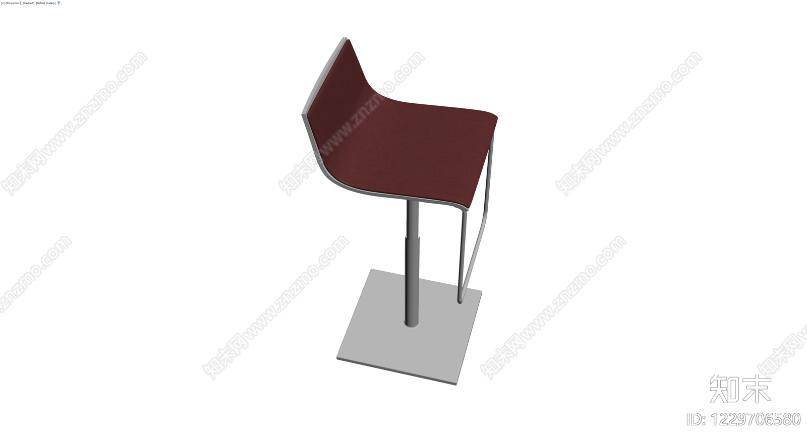 红座灰架高脚凳3D模型下载【ID:1229706580】