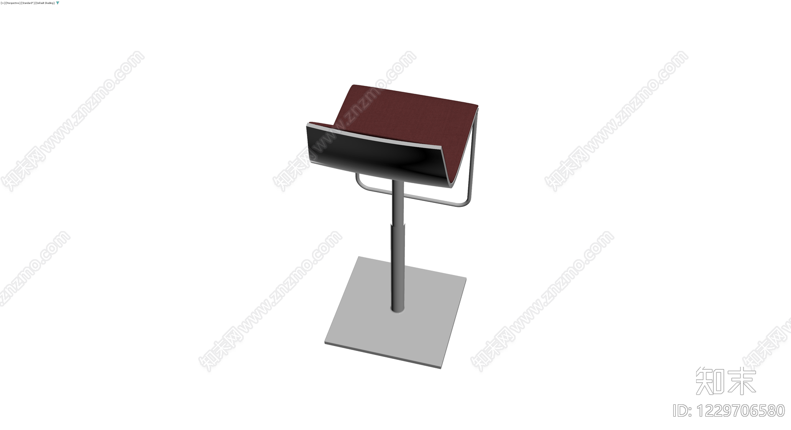 红座灰架高脚凳3D模型下载【ID:1229706580】
