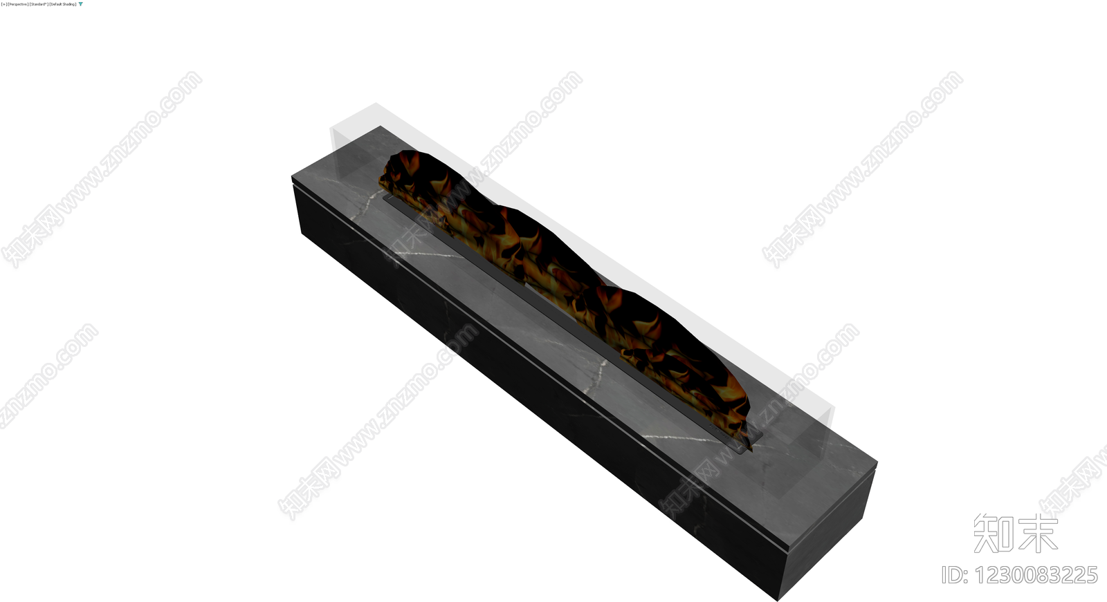黑色大理石壁炉3D模型下载【ID:1230083225】