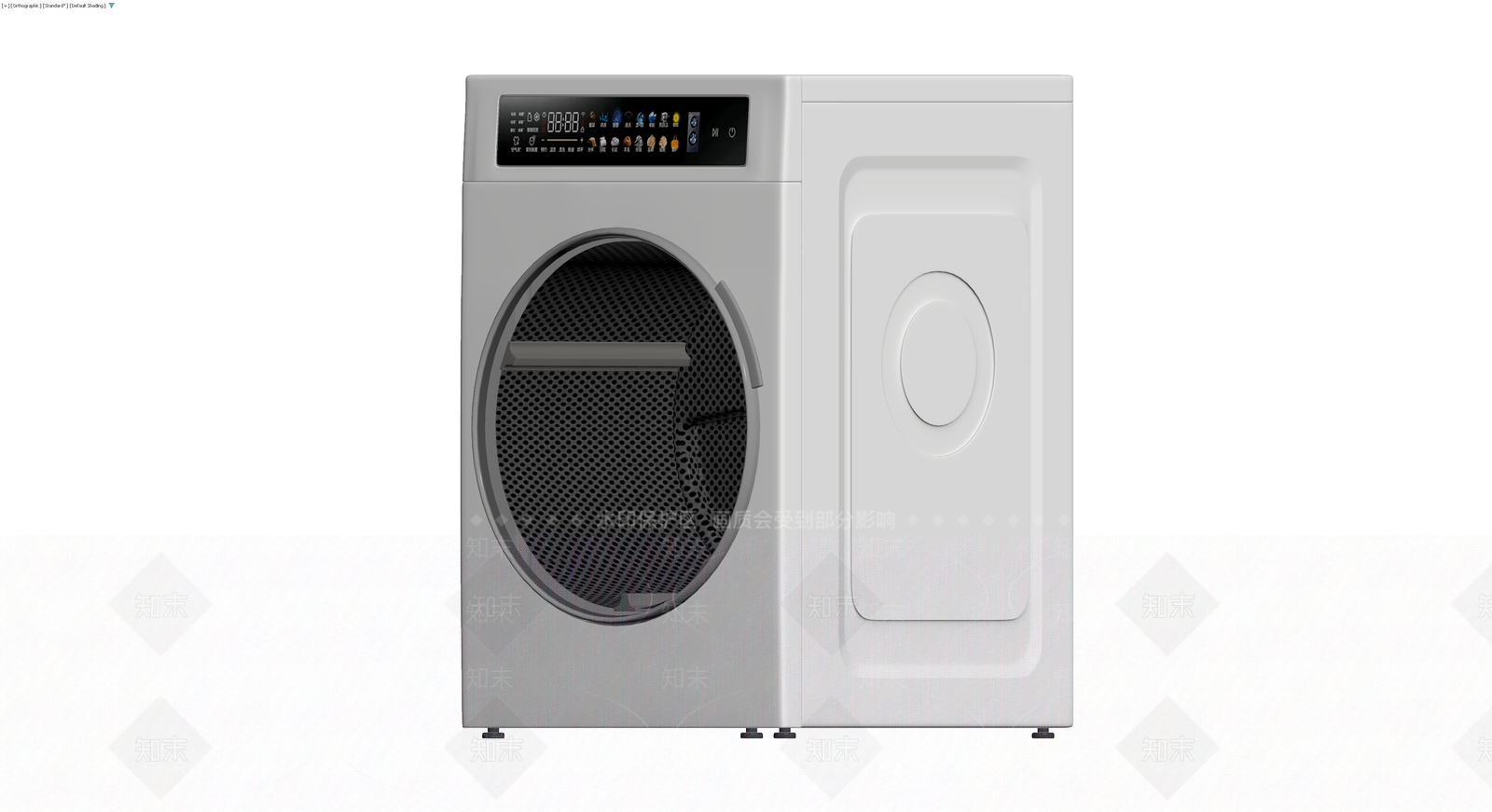 白色洗烘一体机3D模型下载【ID:1230691154】