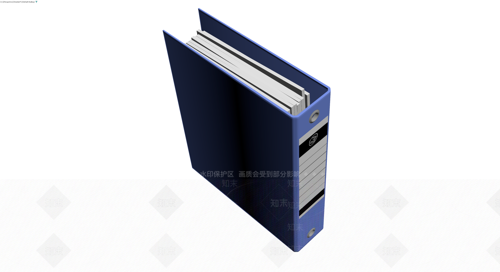 蓝色办公文件夹3D模型下载【ID:1230411482】