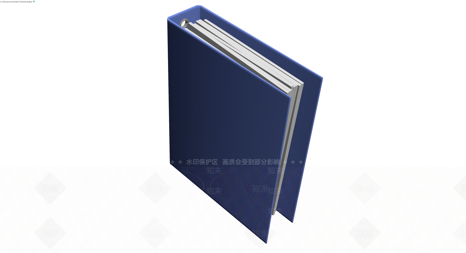 蓝色办公文件夹3D模型下载【ID:1230411482】