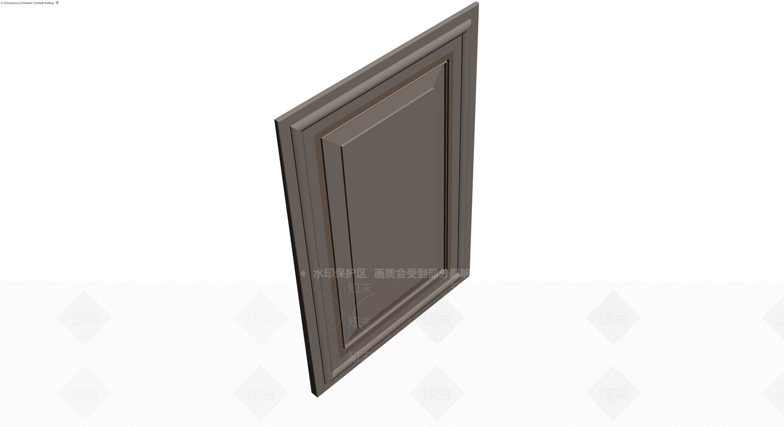 矩形装饰门板模型3D模型下载【ID:1229652627】