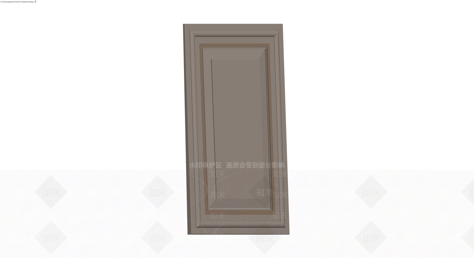 矩形装饰门板模型3D模型下载【ID:1229652627】
