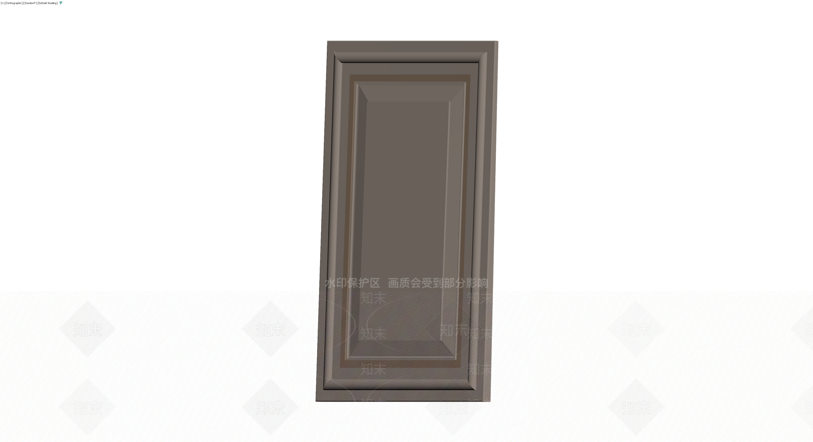 矩形装饰门板模型3D模型下载【ID:1229652627】