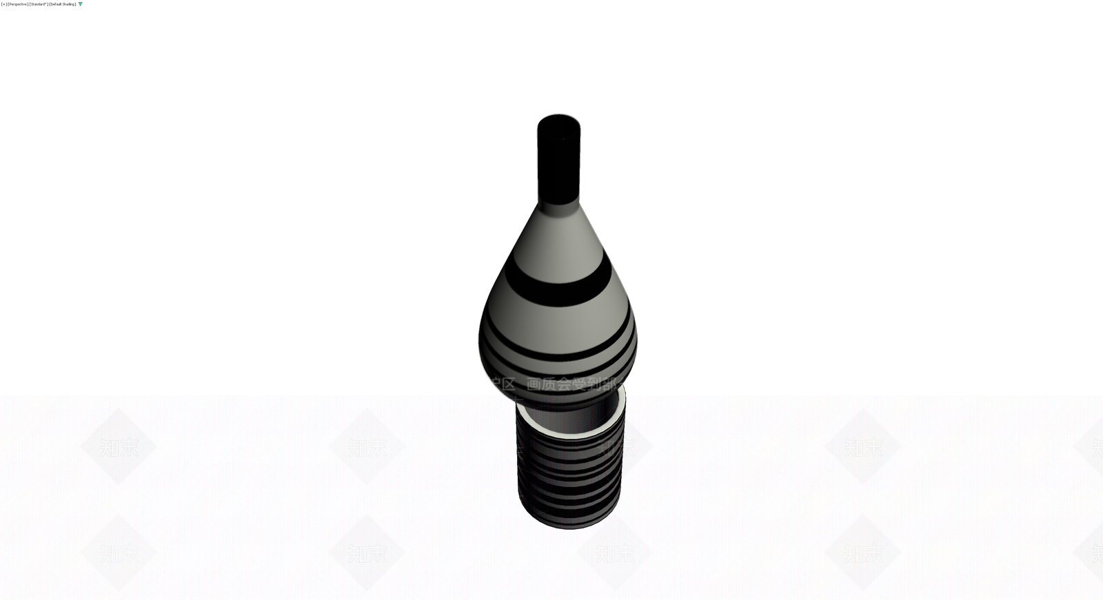 黑灰配色装饰花瓶3D模型下载【ID:1230554967】