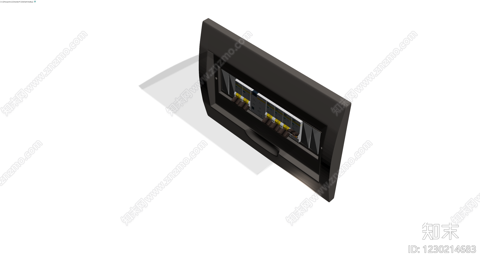 灰色工业配电箱模型3D模型下载【ID:1230214683】