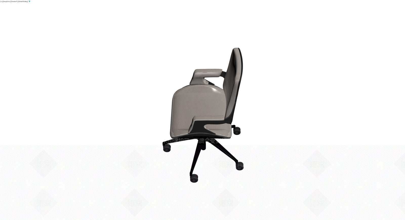 现代办公椅（灰模）3D模型下载【ID:1229893940】