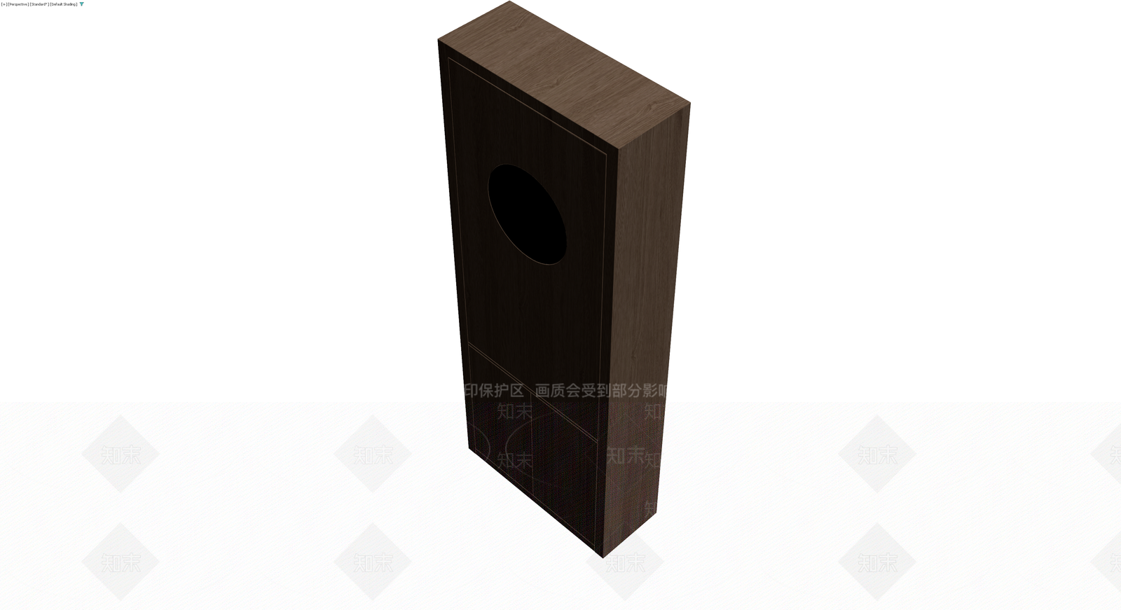 深色木纹收纳柜3D模型下载【ID:1229936659】