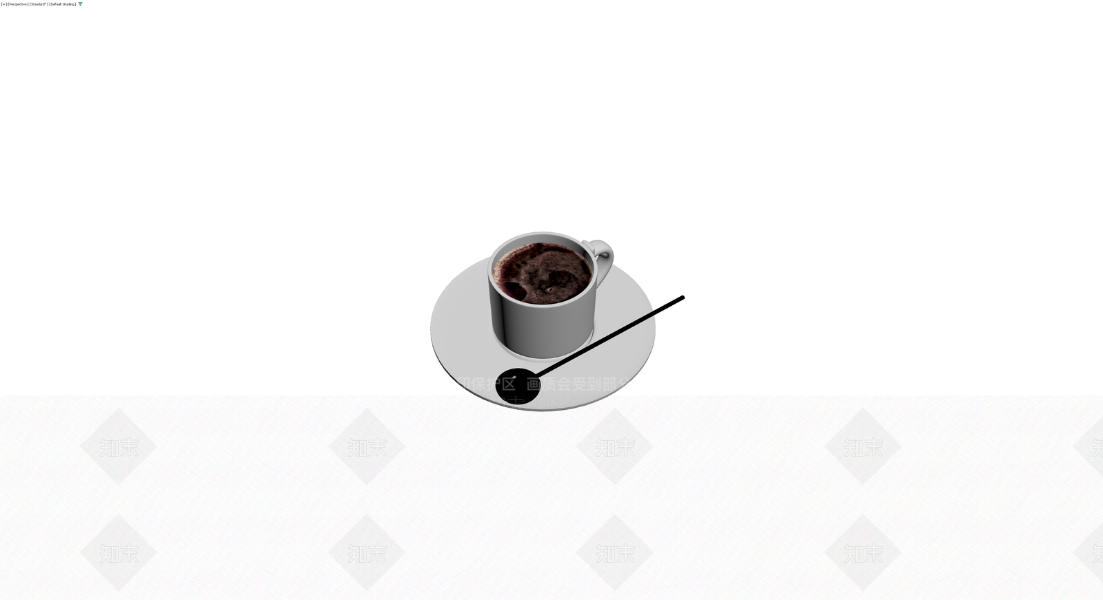 咖啡杯碟勺组合3D模型下载【ID:1230086365】