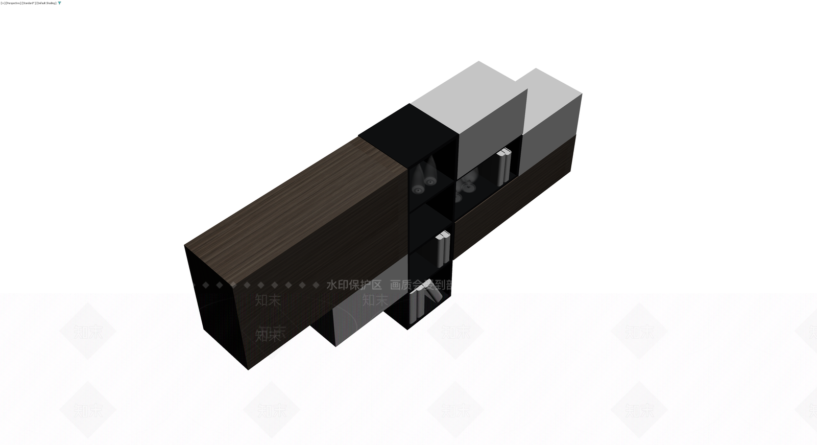 现代组合储物柜3D模型下载【ID:1230130517】