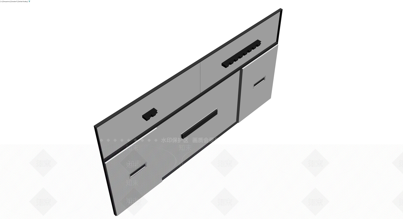 现代风格集成柜体3D模型下载【ID:1230323996】