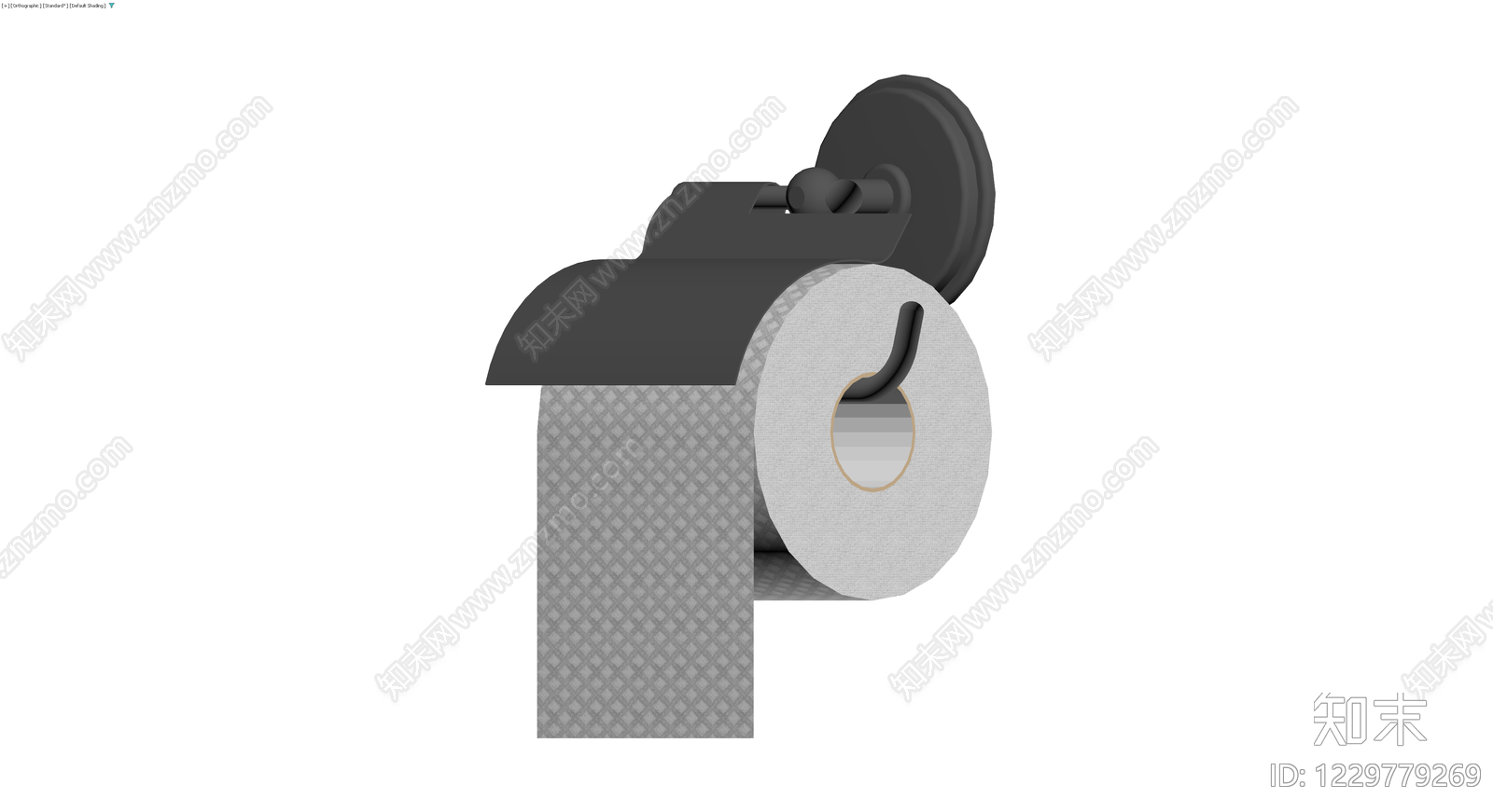 壁挂式卷纸架模型3D模型下载【ID:1229779269】