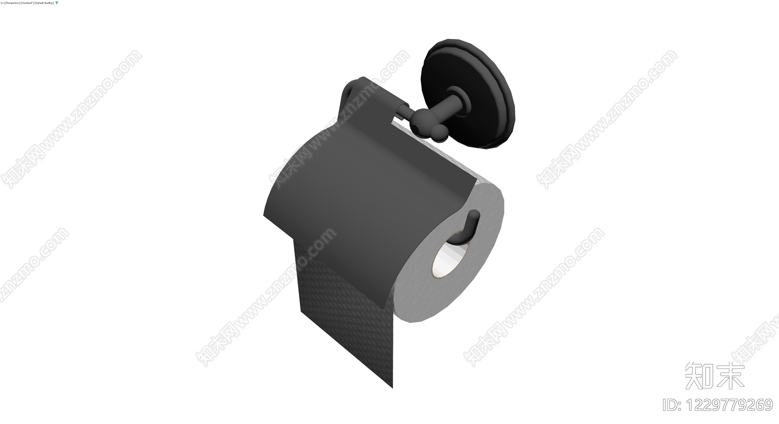 壁挂式卷纸架模型3D模型下载【ID:1229779269】