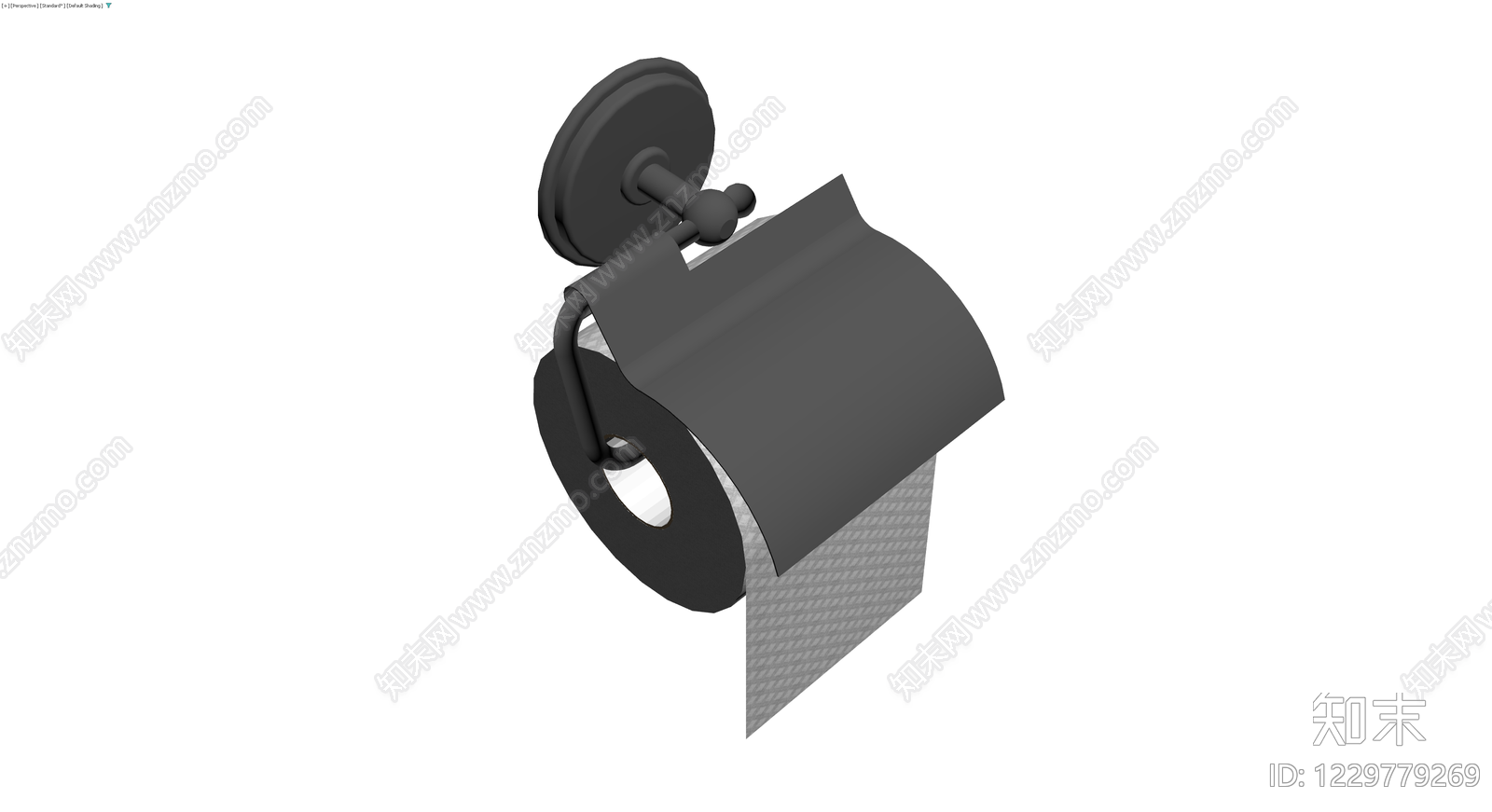 壁挂式卷纸架模型3D模型下载【ID:1229779269】