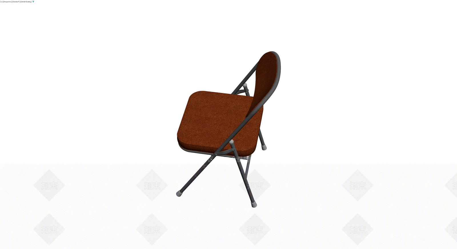 棕色软包折叠椅3D模型下载【ID:1229901517】