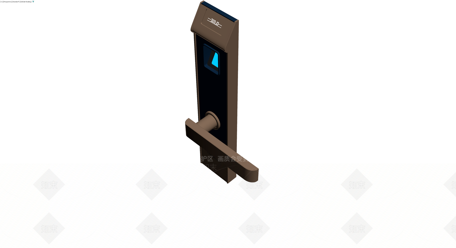 智能门锁把手组件3D模型下载【ID:1230643684】