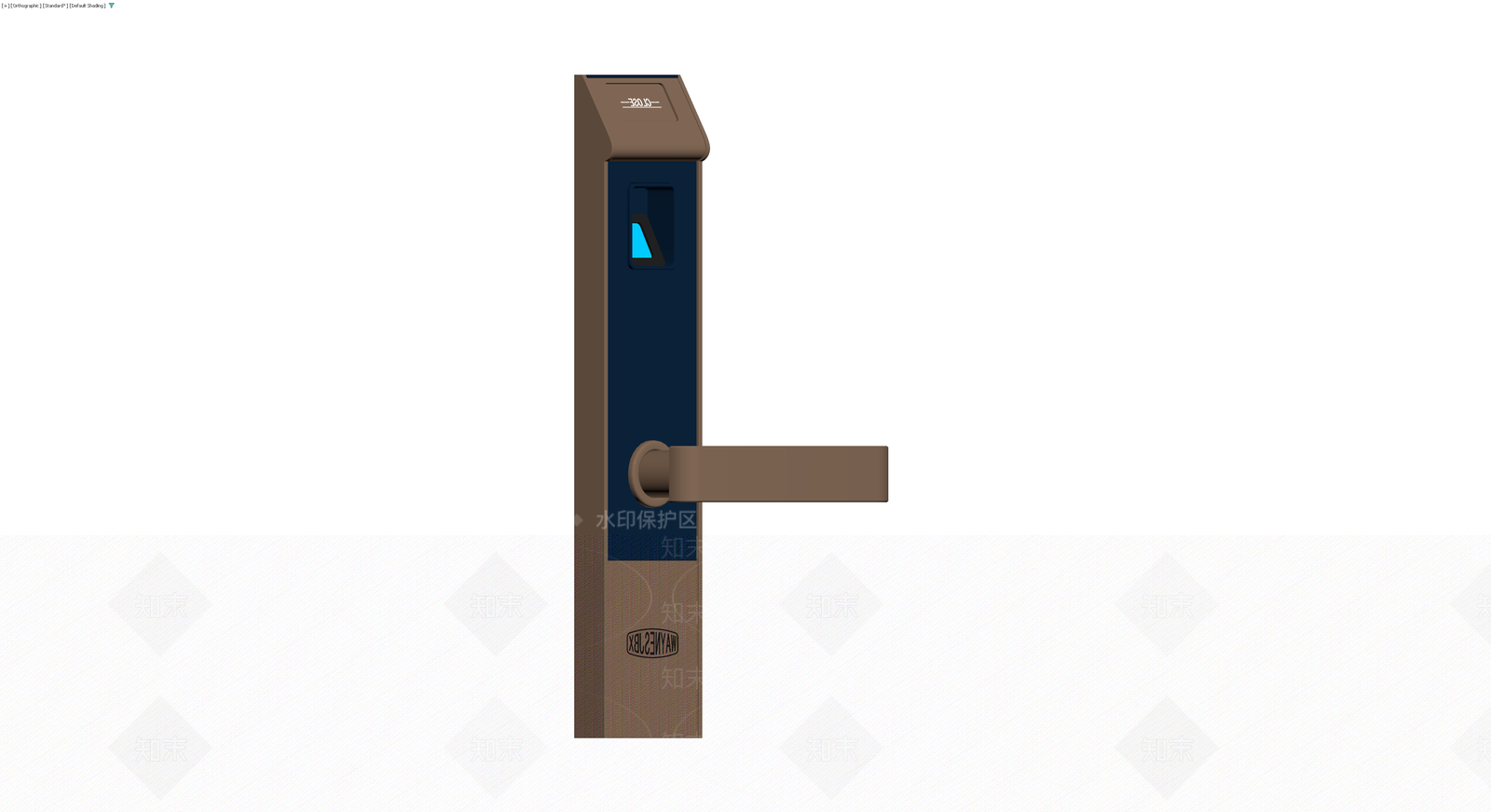 智能门锁把手组件3D模型下载【ID:1230643684】