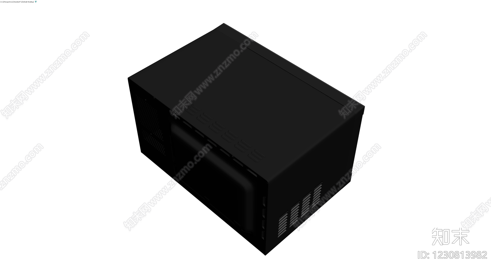 黑色微波炉家电模型3D模型下载【ID:1230813982】