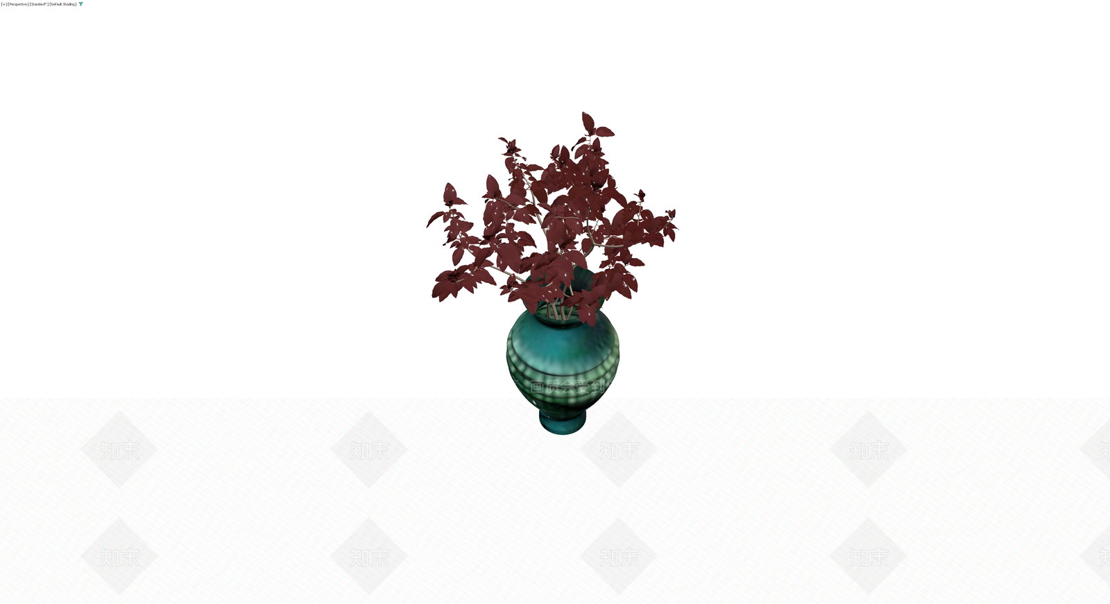 绿植红叶盆栽3D模型下载【ID:1230622802】