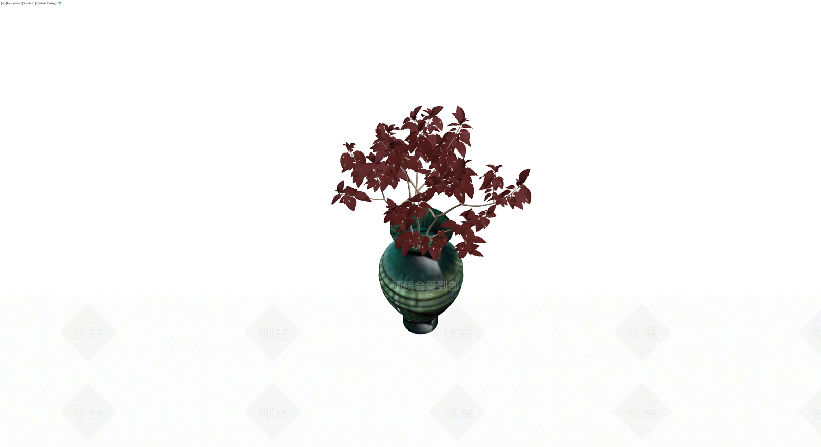 绿植红叶盆栽3D模型下载【ID:1230622802】