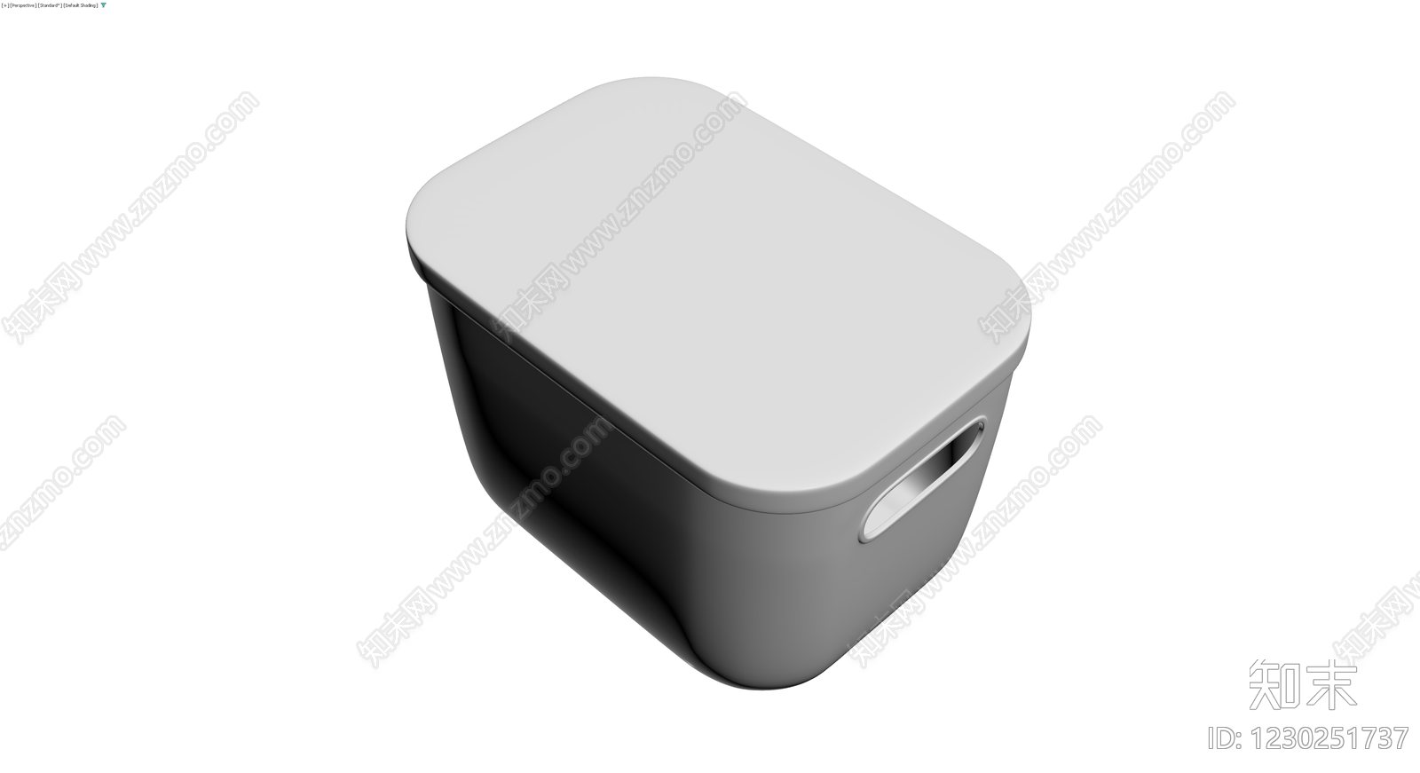 灰模收纳储物箱3D模型下载【ID:1230251737】