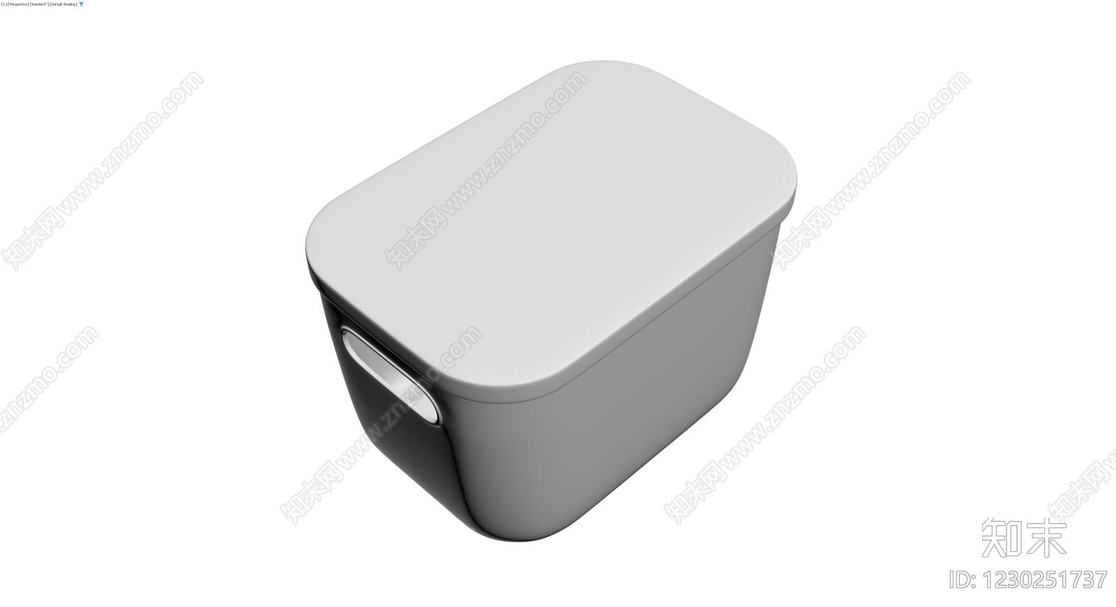 灰模收纳储物箱3D模型下载【ID:1230251737】
