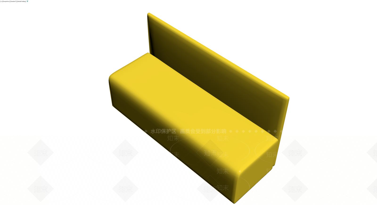 黄色L型沙发单体3D模型下载【ID:1230371858】