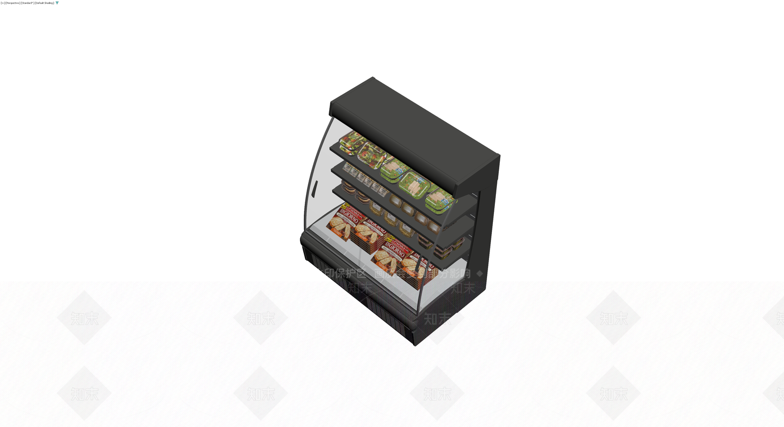 商用冷藏展示柜3D模型下载【ID:1229880518】