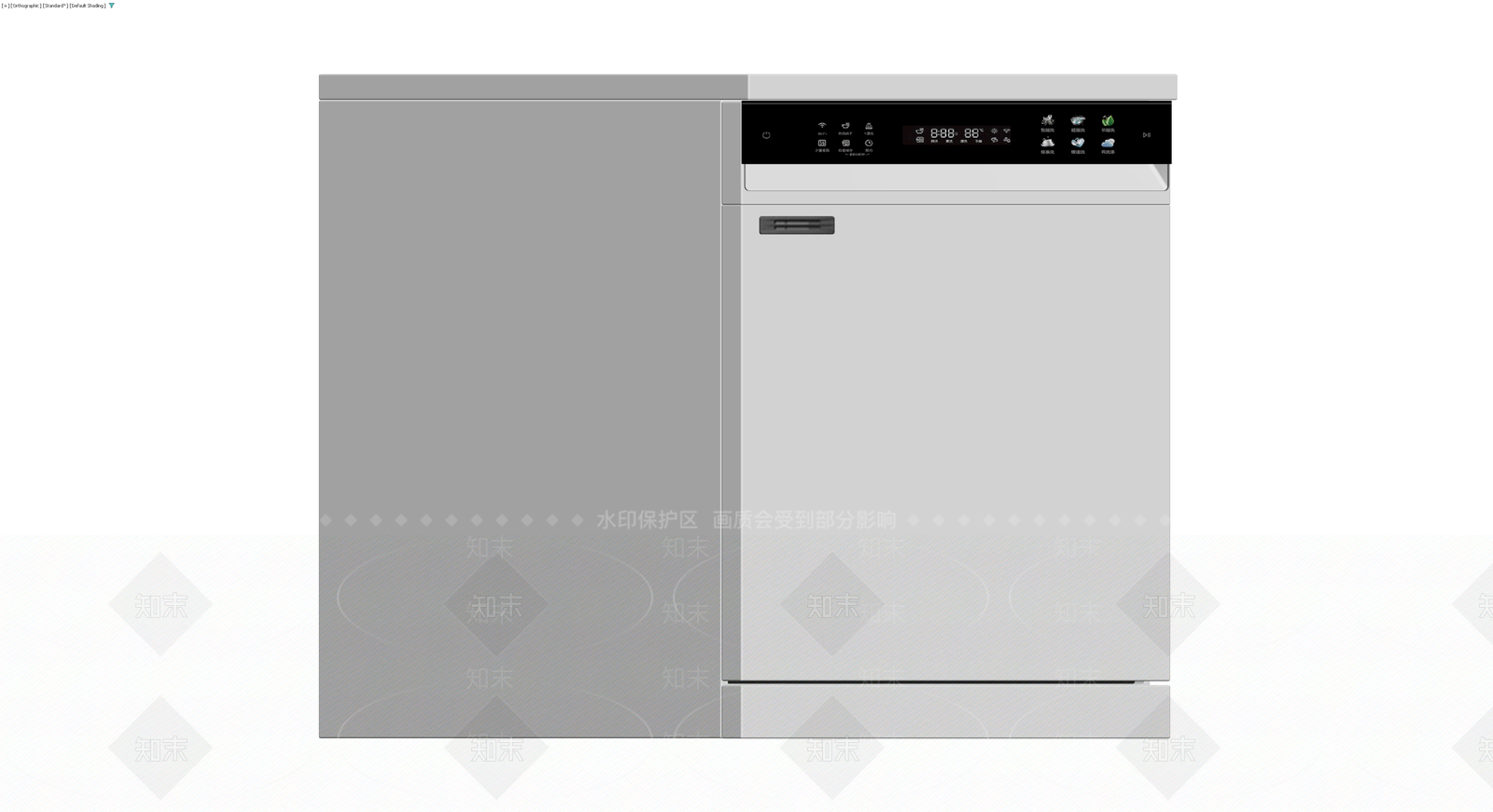嵌入式洗碗机模型3D模型下载【ID:1229847554】