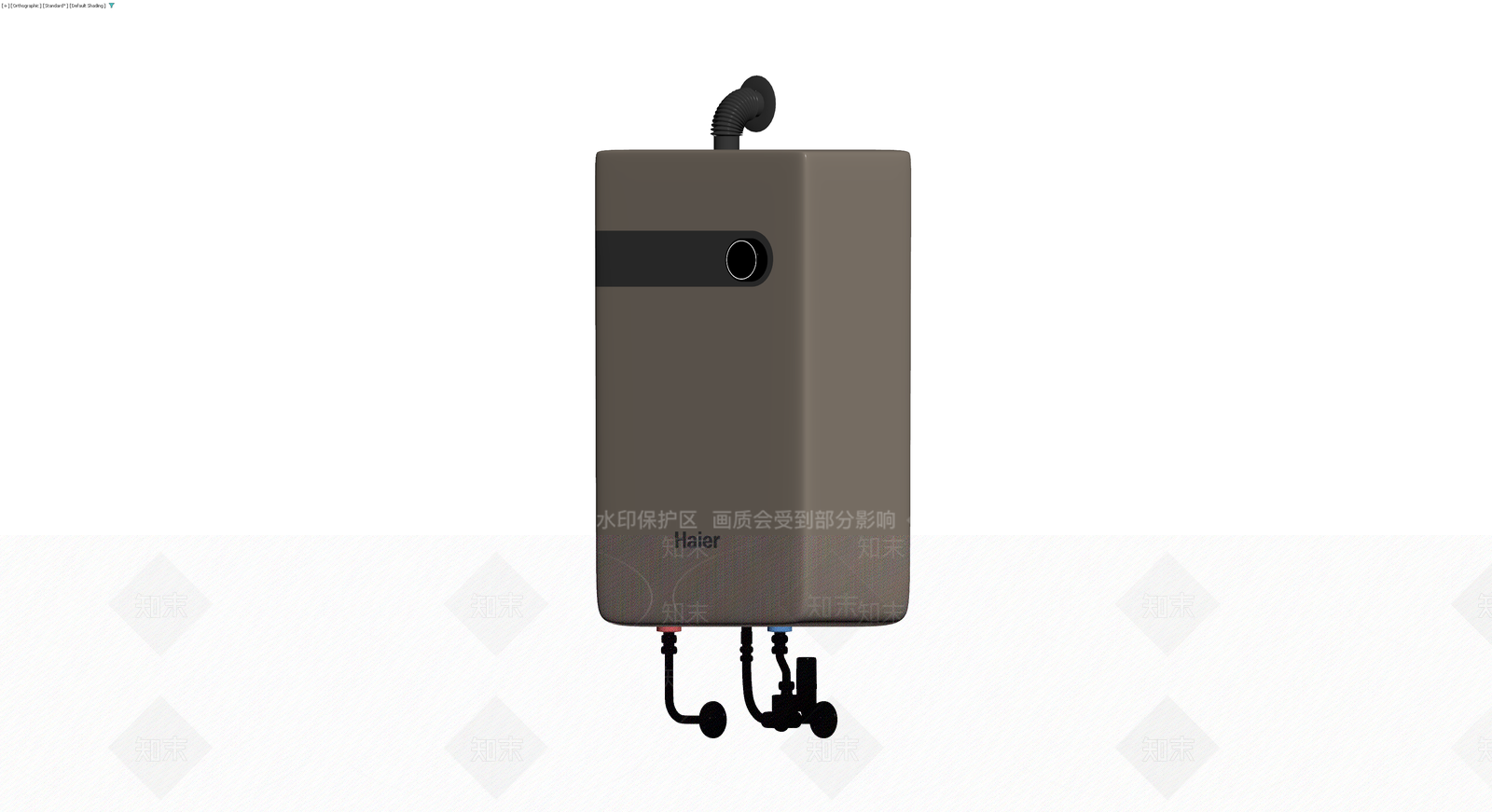 海尔燃气热水器灰模3D模型下载【ID:1230385459】