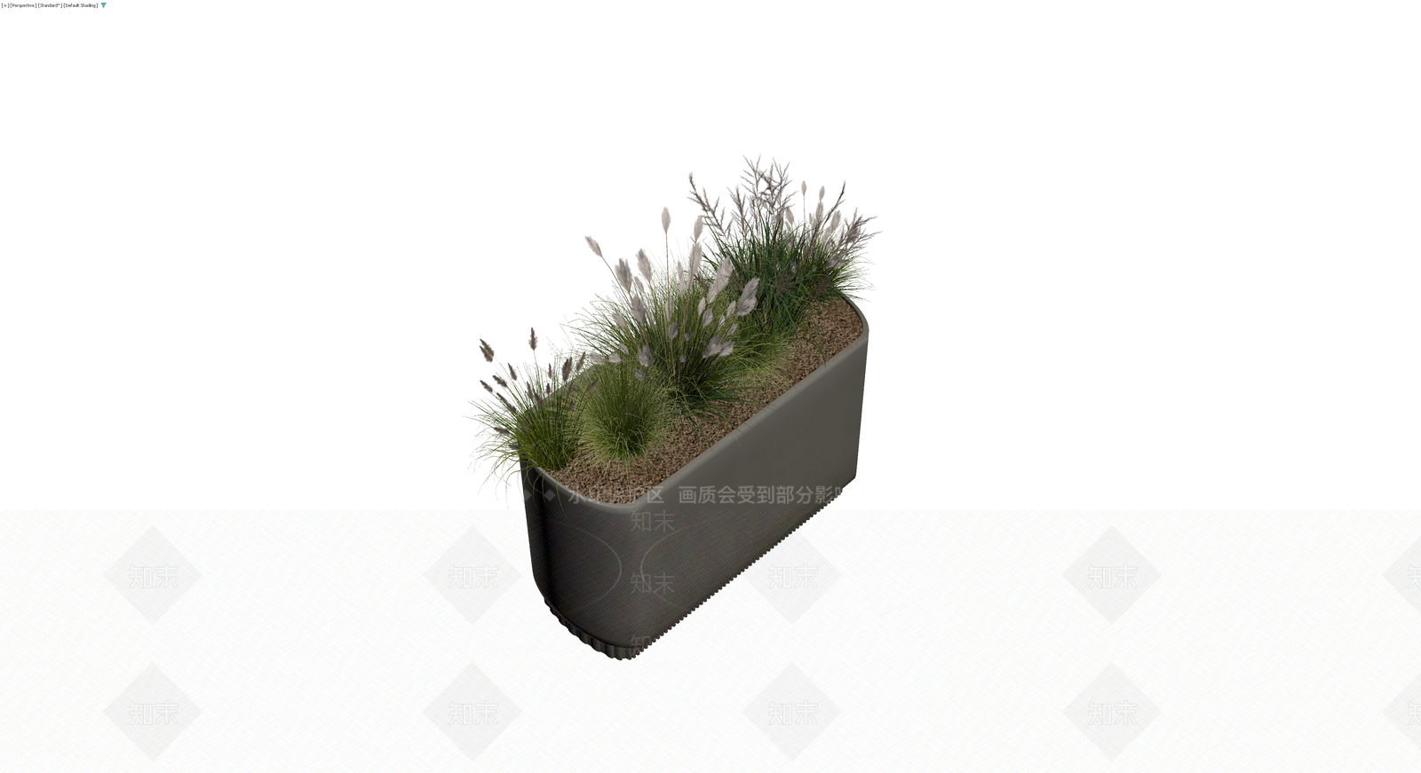 现代灰色金属花箱3D模型下载【ID:1230735309】