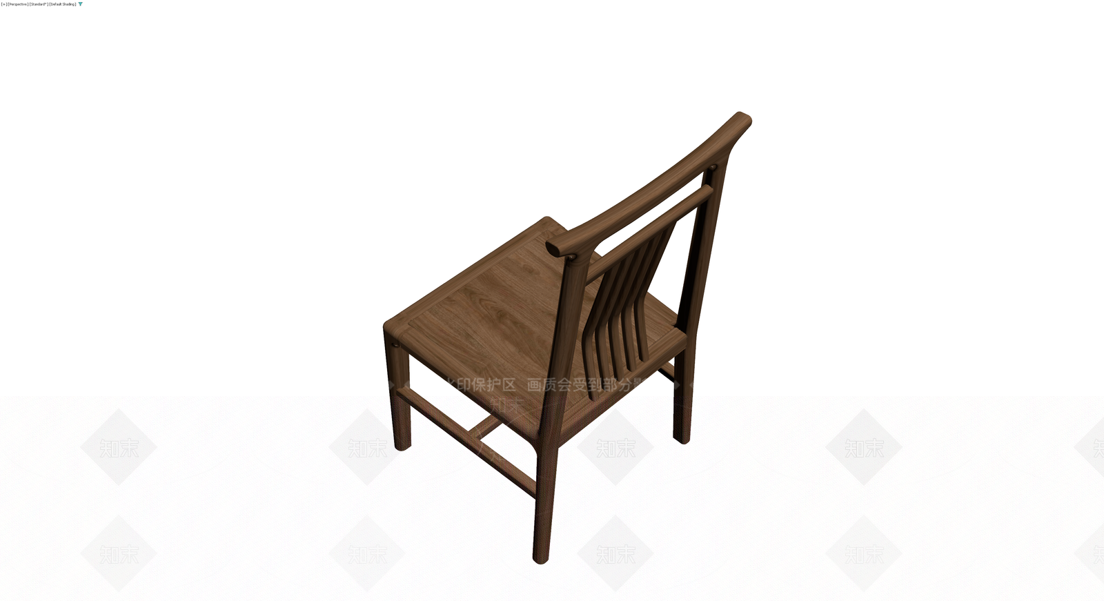 中式实木靠背椅3D模型下载【ID:1230767689】