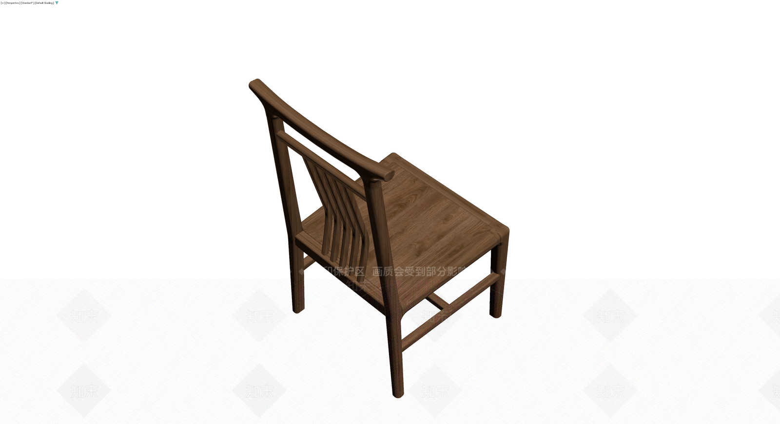 中式实木靠背椅3D模型下载【ID:1230767689】