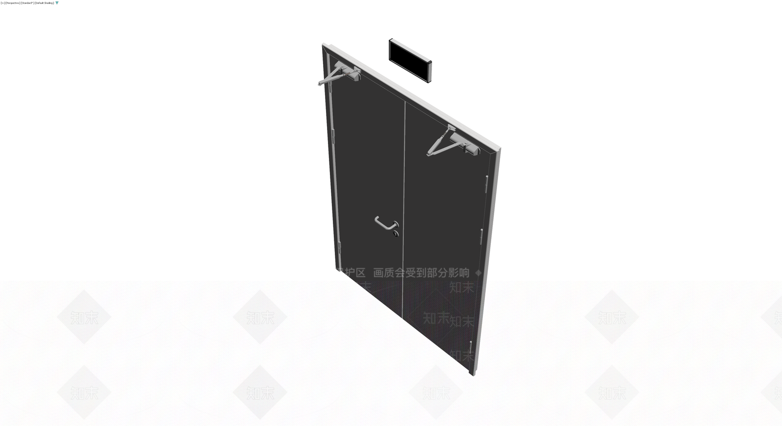 双开金属门体3D模型下载【ID:1230150748】