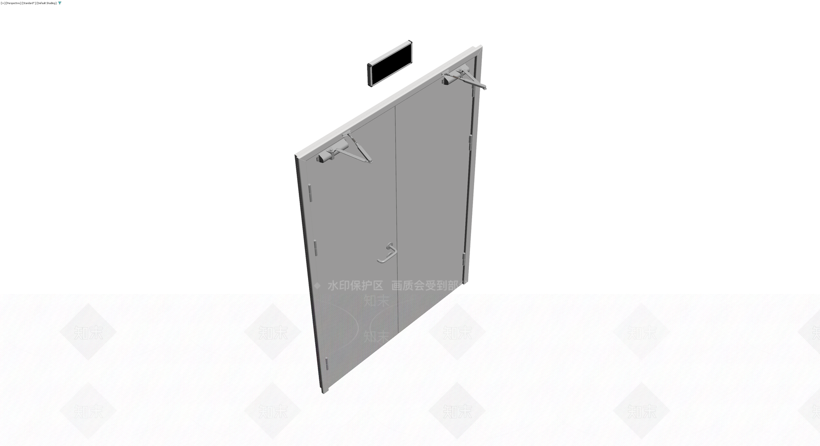 双开金属门体3D模型下载【ID:1230150748】